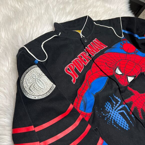 JH DESIGN YOUTH SPIDERMAN JACKET SIZE 2XL 13-14 WALL CRAWLER SPIDER-MAN - Picture 3 of 7